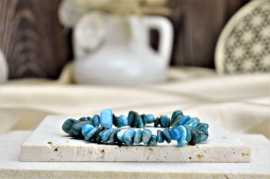 náramok sekaný APATIT- Komunikácia, Vitalita, Výváženie Jin a Jang, Kundalíny, Očista od Negativity - Xl-19cm Afirmácia: Moje telo si zaslúži lásku, podporu a rešpekt. 

Apatit – Otvorenosť novým ideám a ich praktické využitie, podporuje samostatnosť.  Pomáha nám v regenerácií a obnove buniek, zrastenie zlomenín.