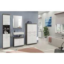 MID.YOU KÚPEĽŇA sivá, biela s vysokým leskom.