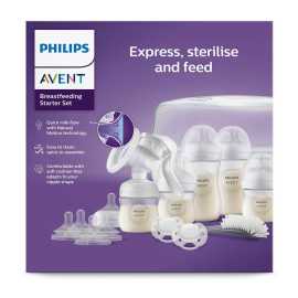 Philips AVENT Sada na dojčenie Natural Response s manuálnou odsávačkou a sterilizátorom do MW.