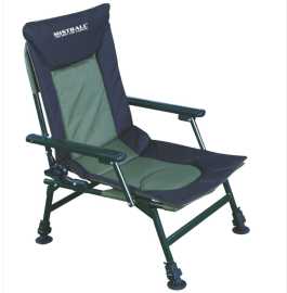 Mistrall kreslo zeleno čierne.
 Štyri výškovo nastaviteľné nohy, s otočnými a veľkými pacičkami zabraňujúce zaborenie do blata.
 parametre: • Rozmer sedadla: 50 x 60 cm (š x d) • Výška: 88 - 100 cm • Priemer konštrukcie: 25 mm • Vysúvacie nôžky • Hliníkové podrúčky • Transportné rozmery: 60x52x32 cm (d x š x v)