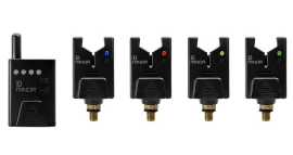 Delphin sada signalizátorov minor - 4+1.
 Signál medzi signalizátormi a príposluchom sa vo vhodných podmienkach dokáže preniesť na vzdialenosť až 110 metrov.
 Samotný signalizátor je napájaný 1 x12V batériou typu 23A, ktorá napriek svojim malým rozmerom disponuje dlhou výdržou.
 Príposluch spoľahlivo prijíma signál a signalizuje záber zvukovo, svetelne av prípade zvoleného režimu aj vibračne.
 Obsah balenia: 
 Signalizátory záberu (podľa sady) 1x Príposluch 1x Transportný kufrík 1x Popruh na príposluch 
 Prijímač/funkcia 
 • 7 rôznych úrovní hlasitosti vrátane tichého módu • vibračný mód • Napájanie 3xAAA 1.5V batériami • Po zábere 10 sekúnd bliká LED dióda • Dosah až 110m v závislosti od podmienok a stavu batérií • Pamäťová funkcia - zvolené nastavenie uschováva v pamäti aj po vypnutí 
 Signalizátor/funkcia 
 • 5 rôznych úrovní hlasitosti vrátane tichého módu • Napájanie 1x 23A 12V batériou • Po zábere 10 sekúnd svieti LED dióda • Pamäťová funkcia - zvolené nastavenie uchováva v pamäti aj po vypnutí • Vodeodolný