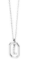 PDPAOLA Pôvabný strieborný náhrdelník písmeno 