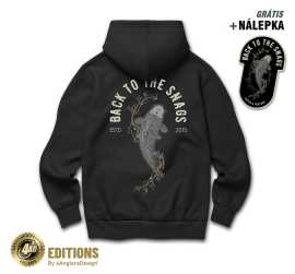 4anglersdesign mikina back to the snags - m.
 Mikiny sú vyrobené z veľmi kvalitnej organickej bavlny a recyklovaného polyesteru.
 Materiál: 85% organická bavlna, 15% recyklovaný polyester.
 Dostupné vo veľkostiach S-XXXL.