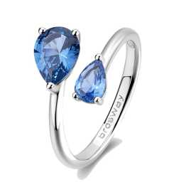 Brosway Strieborný otvorený prsteň Freedom Blue Fancy FFB114 50 mm.