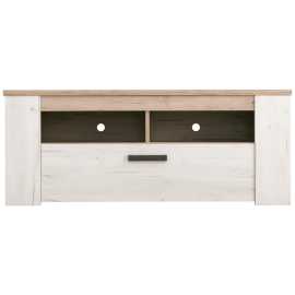 Ti'me TV DIEL, farba strieborného duba, 122,5/49,5/43,5 cm.