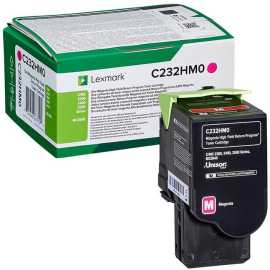 Lexmark C232HM0 purpurový (magenta) originálny toner.
Originálny toner = záruka priamo od výrobcu tlačiarne
100 % použitie v tlačiarni - bezproblémové fungovanie s vašou tlačiarňou
Použitím originálnej náplne predlžujete životnosť tlačiarne
Osvedčená špičková kvalita - vysoko kvalitná a spoľahlivá tlač originálnou tlačovou kazetou od prvej do poslednej stránky
Trvalé a profesionálne výsledky tlače - dlhodobá udržateľnosť tlače
Kratšia prodleva pri tlači stránok
Garancia Vašej spokojnosti s použitím našej originálnej náplne
Zabezpečujeme bezplatnú recykláciu originálnych náplní
Zlyhanie náplne v menej ako 1% prípadov
Jednoduchá a rýchla výmena náplne

Kód výrobcu: C232HM0