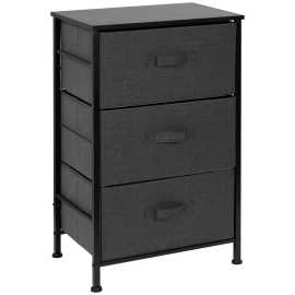 PBJ KOMODA, čierna, tmavosivá, 45/71.5/30 cm.