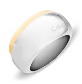 Calvin Klein Výrazný dámsky bicolor prsteň Refine 35000615 56 mm.