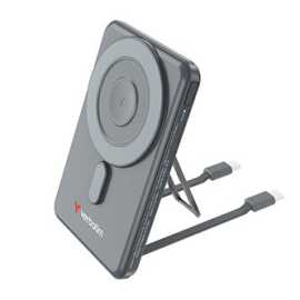 Verbatim, Power banka Charge ,n, Go se dvěma kabely, 5V, nabíjení telefonu, 32251, 5 000mAh, magnetické připevnění, šedá.