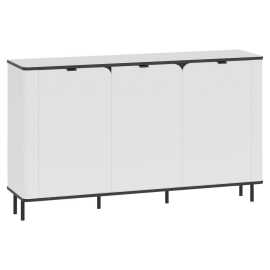 Carryhome ŠIROKÁ KOMODA, biela, 136,8/82/35,2 cm.