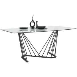 Voleo JEDÁLENSKÝ STÔL, číra, 180/100/76 cm.