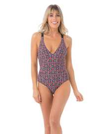 Dámske jednodielne plavky 69SLAM FLOWER SKULL TALLY (YMSFKS-PA) S.