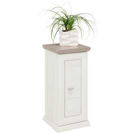 Hom`in STOJAN NA KVETY, sivá, biela.