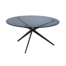 Dieter Knoll KONFERENČNÝ STOLÍK, sivá, čierna, kov, sklo, 80/80/40 cm.