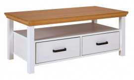 Konferenčný stolík z masívu malcolm - biela/dub.

 

Masívne drevo prirodzene zlepšuje vnútornú klímu a ľahko sa udržuje: utrite vlhkou handričkou (prípadne s jemným čistiacim prostriedkom), potom dosucha vytrite.