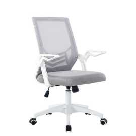 MID.YOU OTOČNÁ STOLIČKA, sieťovina, sivá, čierna, biela.