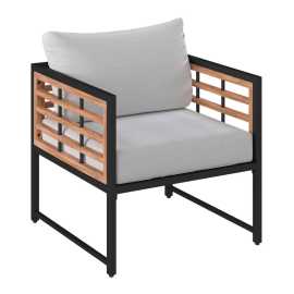 Ambia Garden KRESLO NA TERASU, drevo, kov, textil.