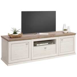 Hom`in NÍZKA KOMODA, sivá, biela, 180/56/50 cm.