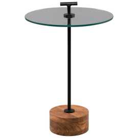 PRÍRUČNÝ STOLÍK, akácia, čierna, farba akácie.