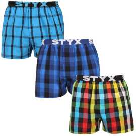 3PACK pánske trenky Styx športová guma viacfarebné (3B010106) M, trenírky.
Hľadáte šortky, ktoré v sebe spájajú štýl, pohodlie a prvotriednu kvalitu?
Vysokokvalitná bavlna pre dokonalé pohodlie
Šortky sú vyrobené z prvotriednej 100 % bavlny, ktorá je nielen mäkká na dotyk, ale aj úžasne priedušná.
Klasický strih a moderný vzhľad
Vďaka voľnému strihu sa v týchto šortkách budete cítiť úplne pohodlne, pretože poskytujú dostatok priestoru na prirodzený pohyb.
Prečo by ste určite mali vyskúšať šortky Styx

100 % bavlna pre maximálne pohodlie: Šortky sú vyrobené z vysokokvalitnej bavlny, ktorá je mäkká, priedušná a jemná k pokožke, čo zaručuje pohodlie počas celého dňa.
Športový tkaný elastický: Pevná, ale pohodlná guma s logom Styx drží šortky na mieste bez nepríjemného zarezávania alebo uvoľňovania.
Česká výroba a kvalitné spracovanie: Styx je tradičná česká značka, ktorá sa pýši precíznym spracovaním, odolnosťou a dlhou životnosťou výrobkov.

Česká značka Styx ponúka zábavu aj prvotriednu kvalitu
Spodnú bielizeň Styx si obľúbia najmä tí, pre ktorých je dôležitá individualita.
Ako sa starať o šortky Styx?
Aby ste si šortky udržali dlho v skvelej kondícii, odporúčame dodržiavať tieto tipy.

Pranie: Odporúčame prať pri teplote 30 °C, aby si bavlna zachovala svoju mäkkosť a farby zostali sýte.
Sušička: Sušenie v sušičke sa neodporúča, aby sa materiál nezrazil.
Žehlenie: Bavlnu je možné žehliť, ale odporúča sa nižšia teplota, aby nedošlo k poškodeniu látky.

Tip: Staňte sa expertom na údržbu spodnej bielizne vďaka radám v našom článku a doprajte svojim obľúbeným kúskom starostlivosť, ktorú si zaslúžia.