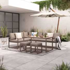 Ambia Garden JEDÁLENSKÁ TERASOVÁ SÚPRAVA kov, plast.