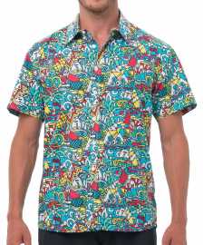 Pánska košeľa 69SLAM PICASUMMER (MFHPSM-BL) L.