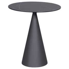 Dieter Knoll PRÍRUČNÝ STOLÍK, antracitová, čierna.