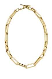 Fossil Masívny pozlátený náhrdelník Archival Core JOF00971710.