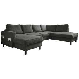 MID.YOU SEDACIA SÚPRAVA, textil, tmavosivá.