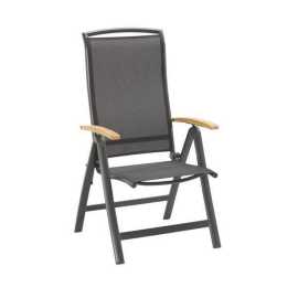 Ambia Garden ZÁHRADNÉ SKLADACIE KRESLO, drevo, kov, textil.