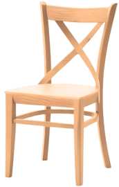 MI-KO Jedálenská stolička A010-P MASIV, morenie buk.