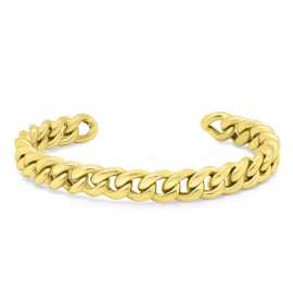 Brilio Silver Pozlátený pevný náramok BRC99Y.