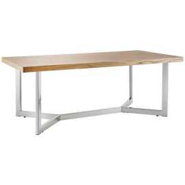 Livetastic KONFERENČNÝ STOLÍK, farba duba, farba ušľachtilej ocele, drevo, kov, kompozitné drevo, 120/44/60 cm.