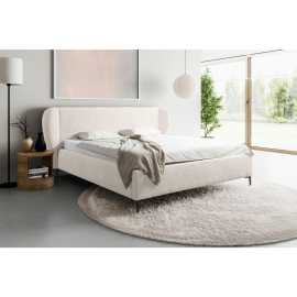 MID.YOU ČALÚNENÁ POSTEĽ, 180/200 cm, perleťová.