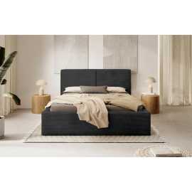 MID.YOU ČALÚNENÁ POSTEĽ, 140/200 cm, grafitová.