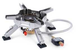 Sonik varič sizzla superstove.
 Vlastnosti: •Robustný superstabilný štvornohý skladací design •Plynule výškovo nastaviteľné nohy pre dokonalé vyrovnanie •Technológia horáka Heat-Kontrol™ pre široký rozsah teplôt varenia •Plynové výstupy Low-Flow™ pre stabilný plameň pri nižšom nastavení teploty •Konštrukcia horáka Windscreen™ •Predohrievacia špirála pre efektívne spaľovanie plynu •Samonivelačné pogumované protišmykové nožičky •Piezo zapaľovanie, nie je potrebný zapaľovač •Pevná konštrukcia z nerezovej ocele •Nerezová opletená hadica v predĺženej dĺžke •Hlavný plynový konektor s dvojitým tesnením pre maximálnu spoľahlivosť •Súčasťou je nylonový úložný obal •Vhodné pre použitie s butánovými/propánovými kartušami so závitom EN417 ISO •Plynová kartuša nie je súčasťou balenia •Výkon: 2800W •Rozmery - zložený: 95 x 95 x 95 mm •Rozmery - rozložený: 145 x145 x 80-94 mm •Materiál: nerezová oceľ, hliník, mosadz •Hmotnosť: 570 g