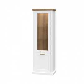 Úzka vitrína artis - biela/orech pacific.

 

 

Úzka vitrína Artis je vybavená 2 skrinkami, horná je krytá dvierkami s tvrdeným sklom a spodnou plnými dvierkami. Horná presklená skrinka môže byť osvetlená, k tomu potrebný zdroj LED osvetlenia 18W nie je v tomto prípade súčasťou, ale môžete si ho u nás dokúpiť aj pri neskoršom záujme o osvetlenie.

 

 

Rozmery úzkej vitríny Artis sú 66x200x48cm (š, v, h).

 

 

Všetky produkty z kolekcie Artis nájdete nižšie v súvisiacich produktoch.