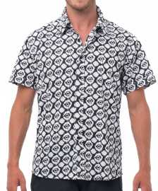 Pánska košile 69SLAM IKAT DIAMOND (MFHIKD-BW) L.