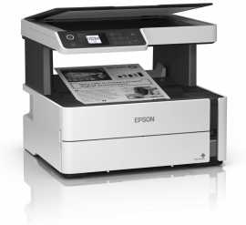Epson EcoTank M2170 C11CH43402 atramentová multifunkcia.
Za tri roky môžete s tlačiarňou EcoTank ušetriť až 50 % nákladov oproti laserovým čiernobielym tlačiarňam.

Nízke náklady na atrament
S náhradnými atramentovými fľaštičkami môžete ušetriť až 90 % nákladov na tlač jednej strany a navyše nemusíte neustále dopĺňať atrament.

Spoľahlivosť
Všetky tlačiarne EcoTank mono vás zbavia starostí vďaka záruke na dobu jedného roka alebo 100 000 vytlačených strán.

Úspora času
Nestrácajte čas výmenou spotrebného materiálu – nádržku atramentového tankového systému stačí jednoducho naplniť a pustiť ju z hlavy.

Úspora energie
Tlačiareň EcoTank mono vám umožní obmedziť spotrebu energie a znížiť režijné náklady.

Efektívne funkcie pre firmy
Využite výhody tlačovej hlavy PrecisionCore, ktorá je známa svojou rýchlosťou, kvalitou, spoľahlivosťou a výkonnosťou.

Možnosti pripojenia
Vďaka pripojeniu prostredníctvom Wi-Fi a ponuke aplikácií Epson pre mobilnú tlač môžete využiť funkciu skenovania do cloudu a tlačiť z akéhokoľvek miesta kancelárie.
Metóda tlače: Tlačová hlava PrecisionCore™ TFP
Konfigurácia trysiek: 400 trysiek čierna (veľ.

Formát tlačiarne: A4, Legal
Rozlíšenie[DPI]: 1.200 x 2.400 dpi
Rýchlosť čiernej tlače [str/min]:  39 Str./min Čiernobielo (obyčajný papier), Rýchlosť tlače ISO/IEC 24734
20 str./min Čiernobielo
Tlač prvej strany [sec]:  Čiernobielo 6 s
Max.

Duplexná tlač  áno
Automatický podávač dokumentov  35 S.
Počet zásobníkov papiera  2
Kapacita zásobníka [str]:  250 Listov Štandardná, Kapacita výstupného zásobníka 100 Listov
Rozhranie:  USB, Ethernet, Wi-Fi Direct

Skenér: 
Skenovacie rozlíšenie: 1.200 dpi x 2.400 dpi (horizontálne x vertikálne)
Výstupné formáty: BMP, JPEG, PICT, TIFF, PDF, PNG
Typ skenera: Contact image sensor (CIS)

Fax:  Nie
Spotreba [W]:  13 W
Hlučnosť [dB]:  6,9 B (A) podľa vzoru ISO 7779 s papierom Epson Premium Glossy Photo Paper / režim Photo RPM - 56 dB (A) podľa ISO 9226
Rozmery [VxŠxH mm]:  302 x 375 x 347
Hmotnosť [kg]:  6,2 kg

Podporované operačné systémy: 
Mac OS 10.10.x, Mac OS 10.7.x, Mac OS 10.8.x, Mac OS 10.9.x, Mac OS X 10.11.x, Mac OS X 10.12.x, Mac OS X 10.6.8, Windows 10, Windows 7, Windows 8, Windows 8.1, Windows Server 2003 R2 x64, Windows Server 2008 (32/64bitová verzia), Windows Server 2008 R2, Windows Server 2012 (64bit), Windows Server 2012 R2, Windows Server 2016, Windows Vista, Windows XP SP3, Windows XP Professional x64 Edition SP2

Obsah balenia: Tlačiareň, Záručný dokument, X2 ink fľaše

Záruka: 24 mesiacov

Odkaz na predĺženie záruky: https://www.epson.sk/promotions/extended-warranty
 
!
Chcete ZDARMA predĺžiť záruku na 3 roky?