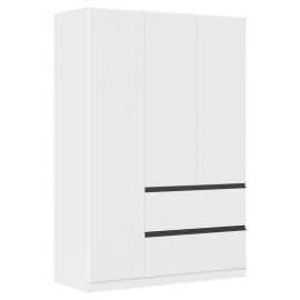 Rauch Möbel SKRIŇA S OTOČNÝMI DVERAMI, biela, 136/197/54 cm.