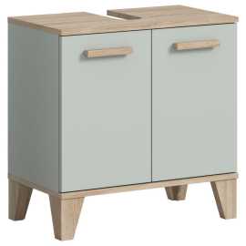 MID.YOU SPODNÁ UMÝVADLOVÁ SKRINKA, svetlozelená, farba duba, 60/61/34 cm.