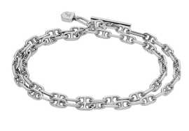 Fossil Dvojitý oceľový náramok Heritage JA7245040.