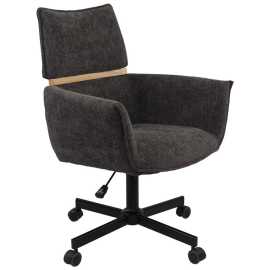 MID.YOU KANCELÁRSKE KRESLO, tkaná textília, tmavosivá.