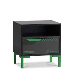 Nočný stolík so zásuvkou diego - čierna, zelená.

 

Povrchy sú potlačené UV lakom, čo ich robí odolnými voči vode a vyblednutiu.

 

Zelená kovová rukoväť je nielen odolná, ale aj zdravotne nezávadná, a to isté platí aj pre 15 cm vysoké ABS nožičky.

 

Rozmery nočného stolíka Diego sú 51x54x40 cm (š,v,h).

 

Ďalšie produkty z kolekcie Diego nájdete v súvisiacich produktoch nižšie.