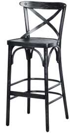 MI-KO barová stolička CROCE, morenie čierna.