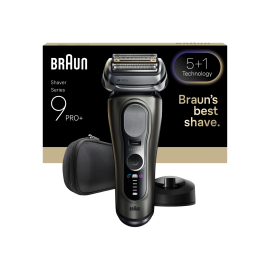 Braun Series 9 PRO+ 9615S elektrický holiaci strojček + nabíjací stojan, tmavosivý.