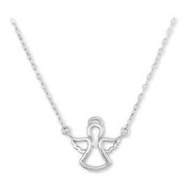 Soliter Pôvabný náhrdelník z bieleho zlata anjelik 276 001 00031 07.