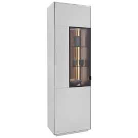 Dieter Knoll VITRÍNA, dub, biela, farba duba, 60,8/198,6/40 cm.