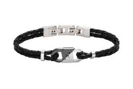 Emporio Armani Fashion kožený náramok pre mužov Eagle Logo EGS3171040. Šperk je dodávaný v originálnom balení.