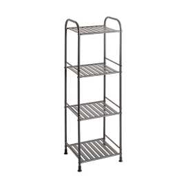 REGÁL, antracitová, oceľ, 33/108/28 cm.